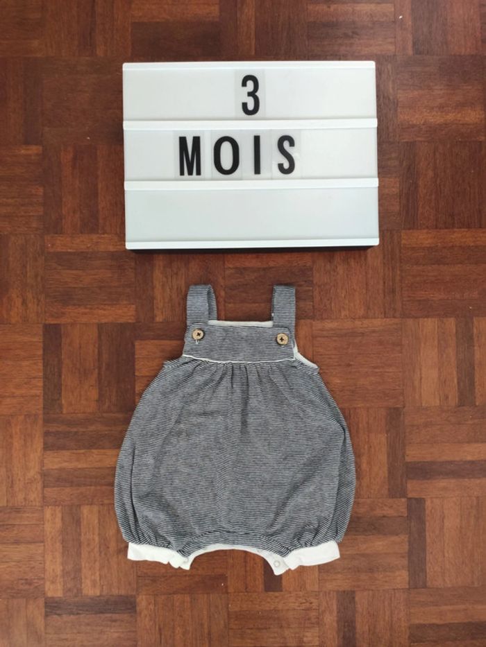 Bloomer salopette Petit Bateau 3 mois