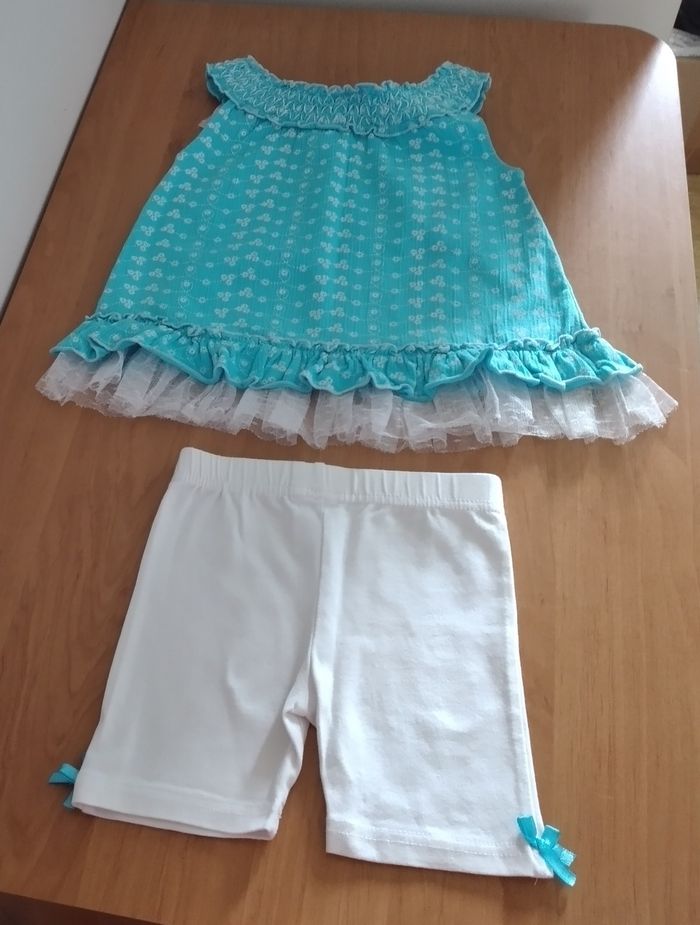 Ensemble Haut + Short 2 ans fille Little Lass - photo numéro 7