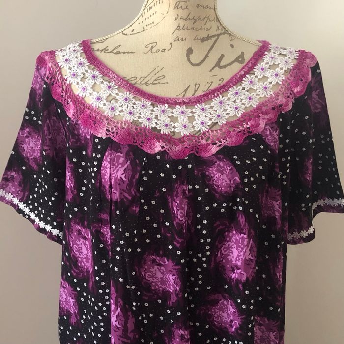 Djellaba noire et violette - photo numéro 3