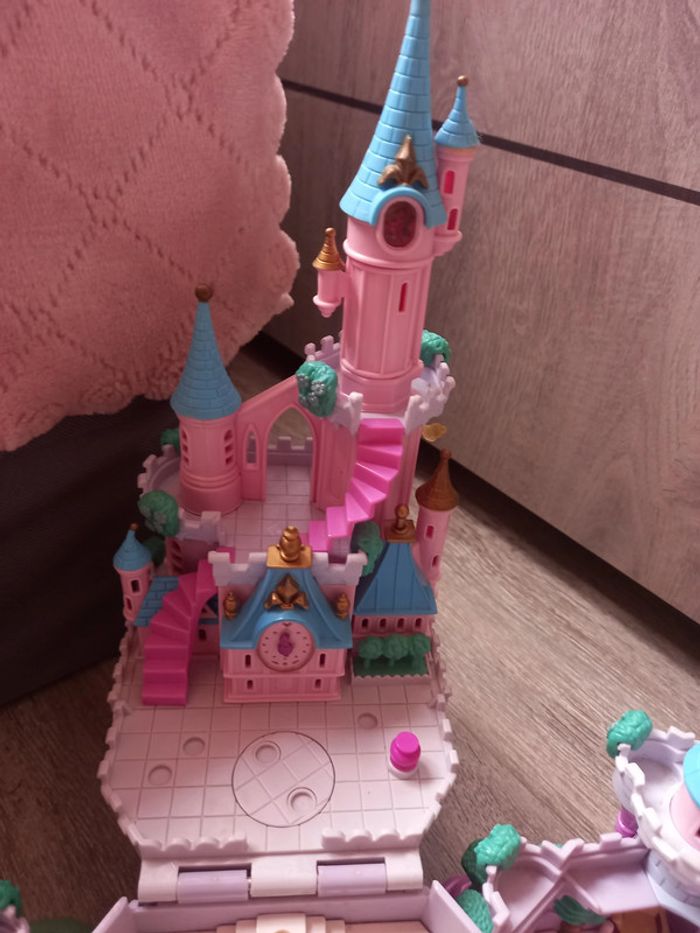 polly pocket vintage chateau de cendrillon avec personnages - photo numéro 8