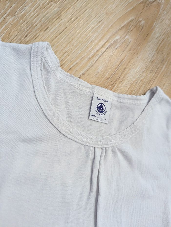 T-shirt blanc 36 mois bébé Petit bateau - photo numéro 2