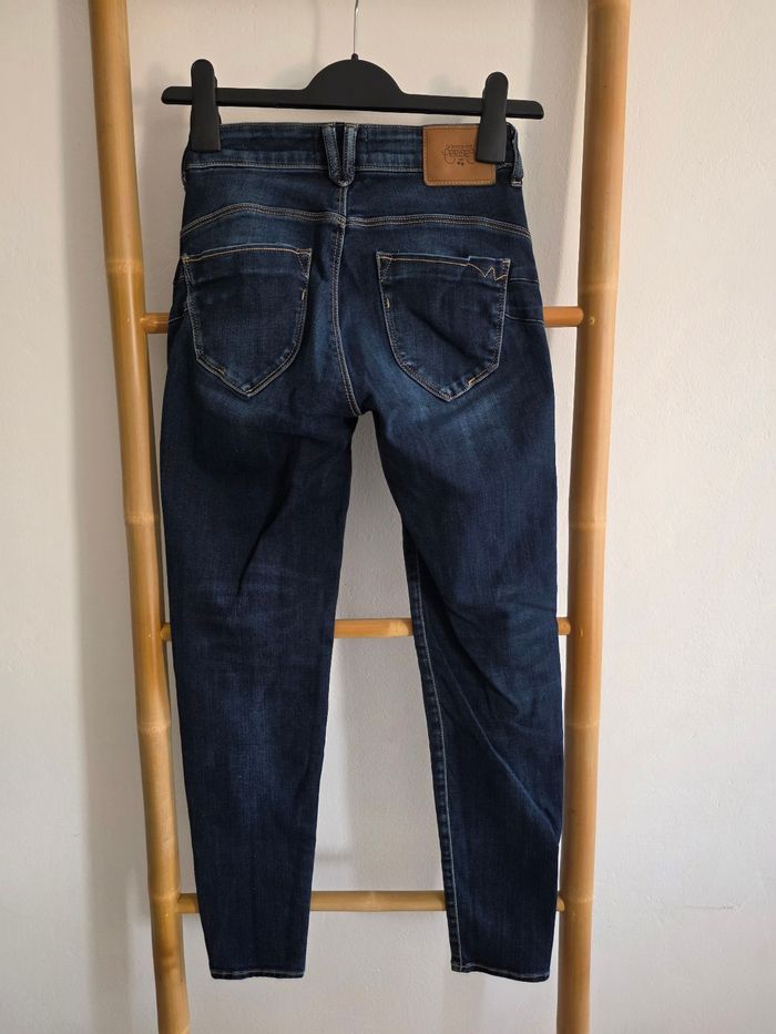 Jeans slim bleu foncé Le Temps des Cerises - photo numéro 7