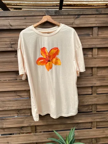 TEE shirt fleur