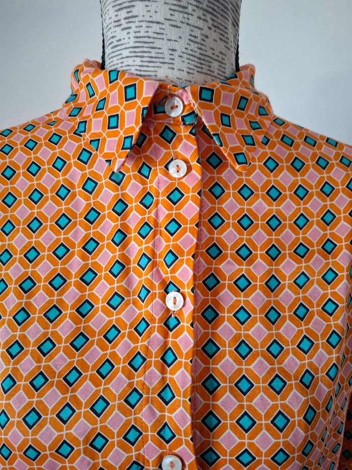 Chemise, chemisier orange Zara - photo numéro 4