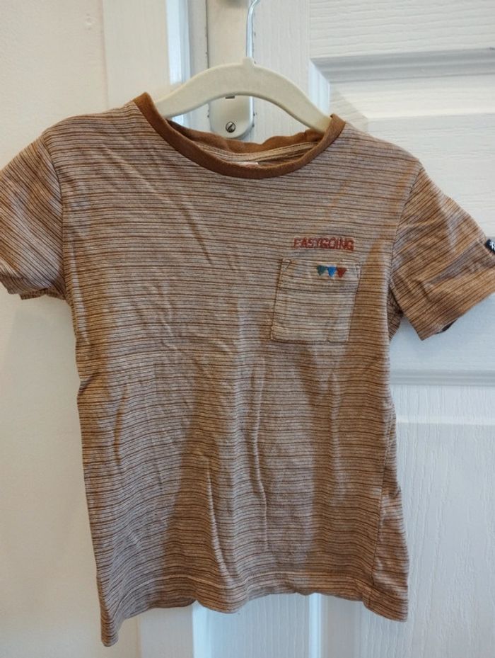 Tee shirt marron tape à l'oeil - photo numéro 2