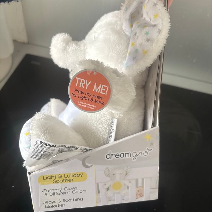Peluche veilleuse musicale éléphant - photo numéro 4