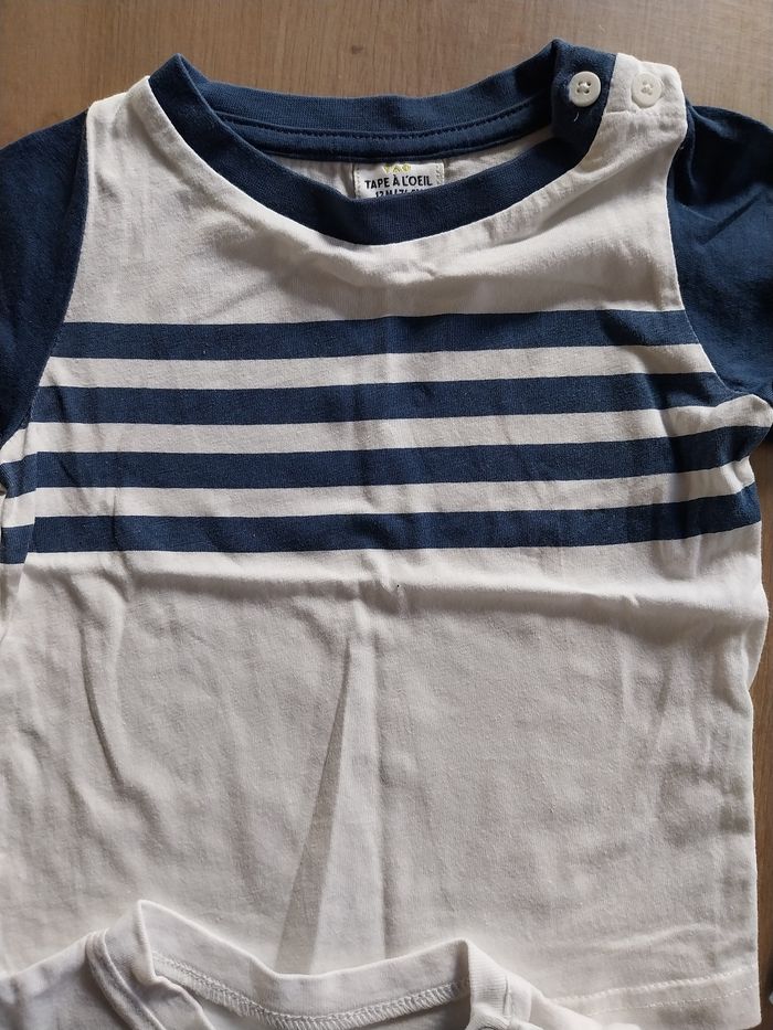 Lot Tee-shirts bébé 12 mois - photo numéro 4