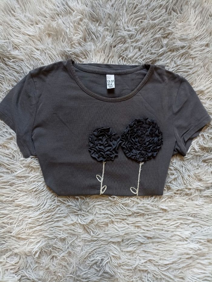 Tee Shirt manches courtes fille 14 ans - photo numéro 2