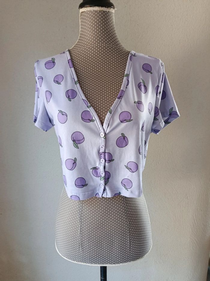 Crop top violet Shein Taille L