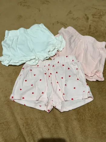 Lot de 3 shorts bébé fille