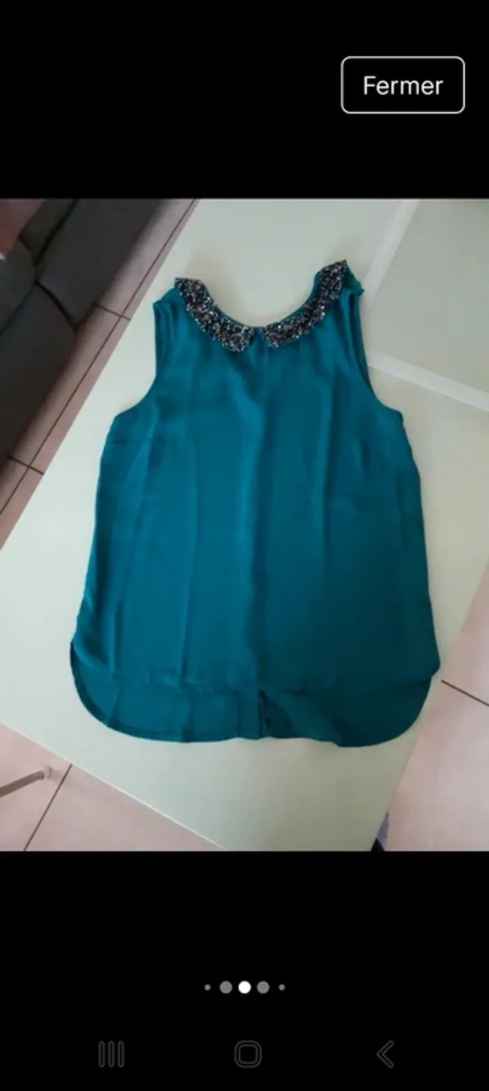 Haut bleu petrole 36 - photo numéro 5