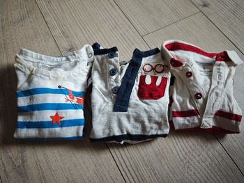3 Tshirt manches longues 9 mois