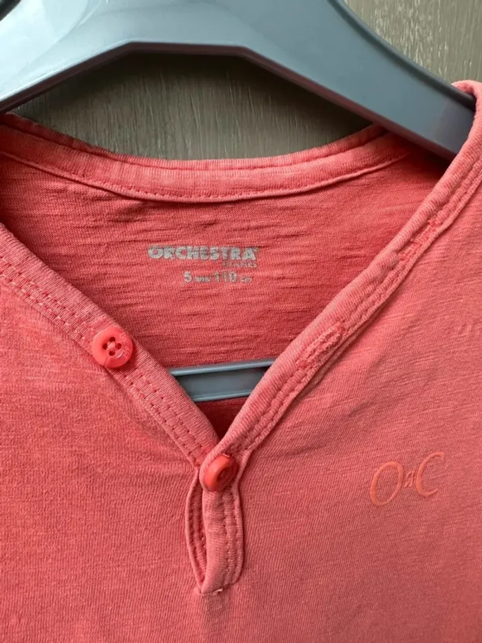 T-shirt manche courte orchestra corail 5 ans - photo numéro 4