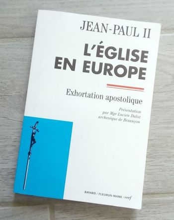 🕊 Livre L'eglise en Europe Jean-Paul II 🕊