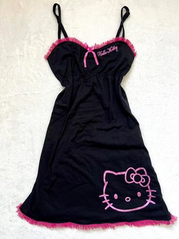 Débardeur long type nuisette Hello Kitty Kawaii Babydoll vintage y2k - Taille S/M