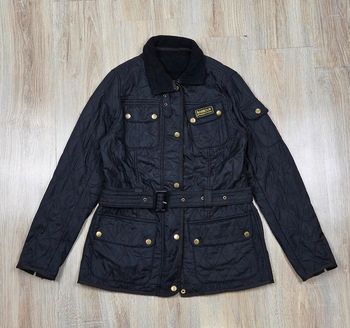 Veste matelassée Barbour International noire femme T36/38 (S) ceinturée hiver