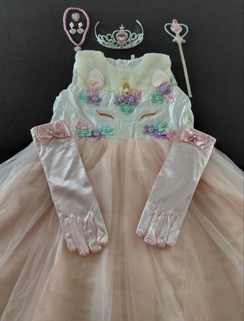 Déguisement licorne rose et accessoires 4-7ans