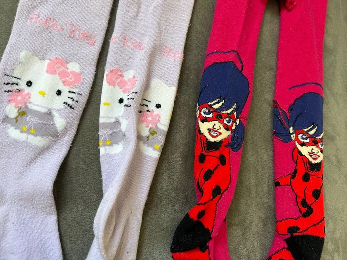 Lot 2 collants hello kitty miraculous - photo numéro 6