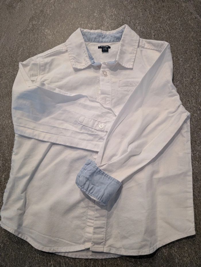 Chemise à manches longues blanche garçon 6 ans comme NEUVE - photo numéro 2