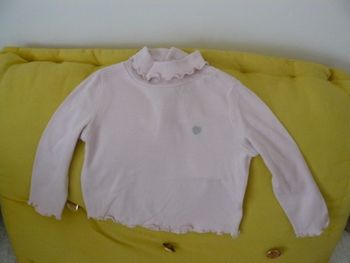 T-shirt manches longues col roulé Kimbaloo taille 18 mois