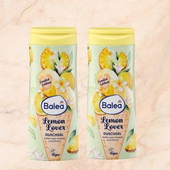 2 Gels Douche Balea DM Lemon Lover Ananas Citron 300ml Neufs 