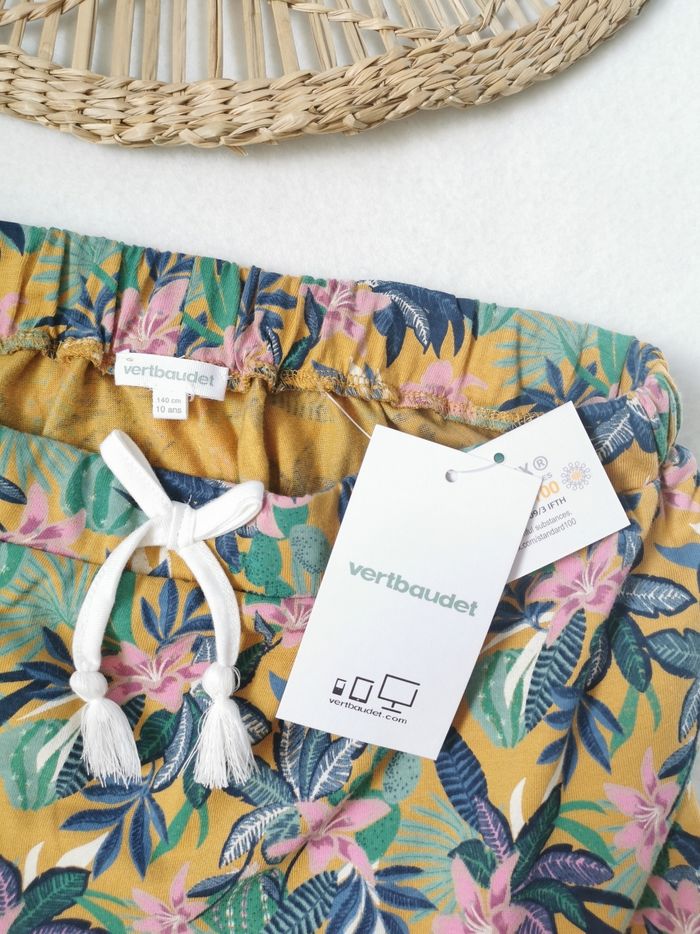 Jupe à volants imprimé exotique Vertbaudet 10 Ans - photo numéro 2