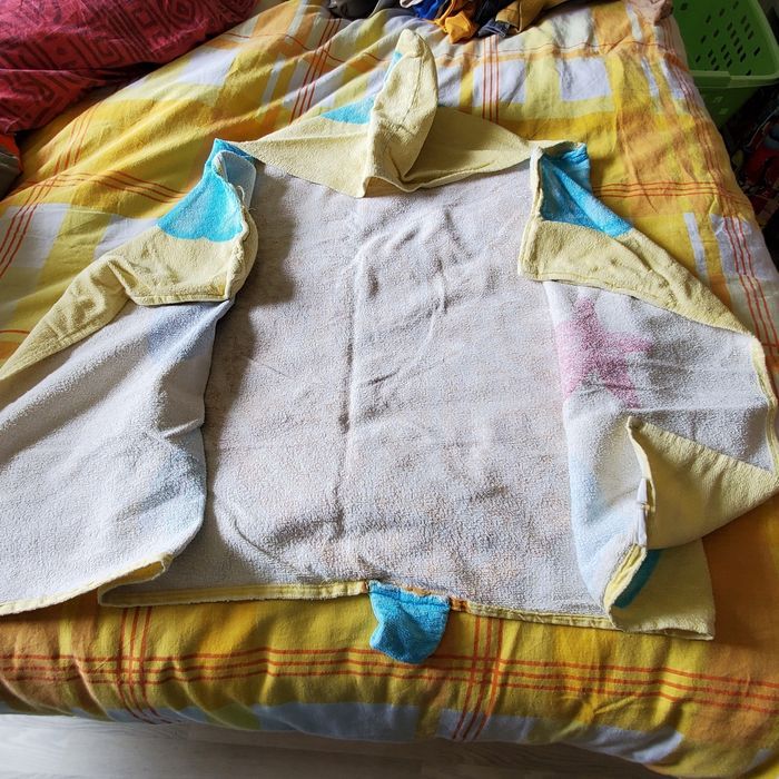 serviette avec capuche motifs tortue (1e) - photo numéro 2