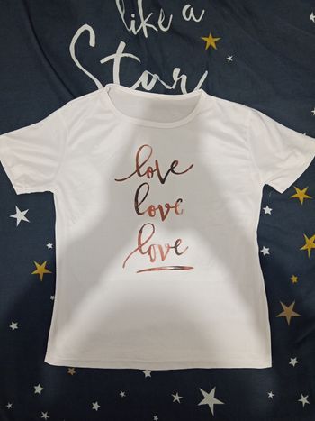 T-shirt blanc "love" _ T.L