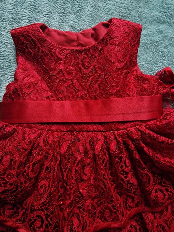 Magnifique robe bordeaux 18.24 mois - photo numéro 2
