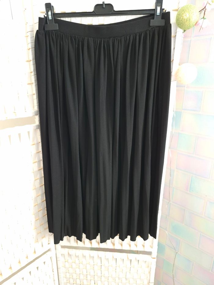 🖤jolie jupe plissée noire Inextenso femme TL / 40 État Nickel - photo numéro 3