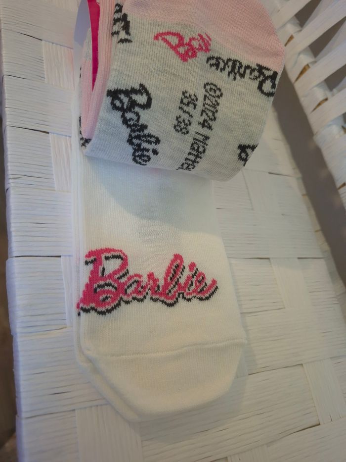 💕 joli Lot 3 paires de Socquettes Barbie fille Tendance Barbiecore - T. 35-38 - Neuves💕 - photo numéro 6