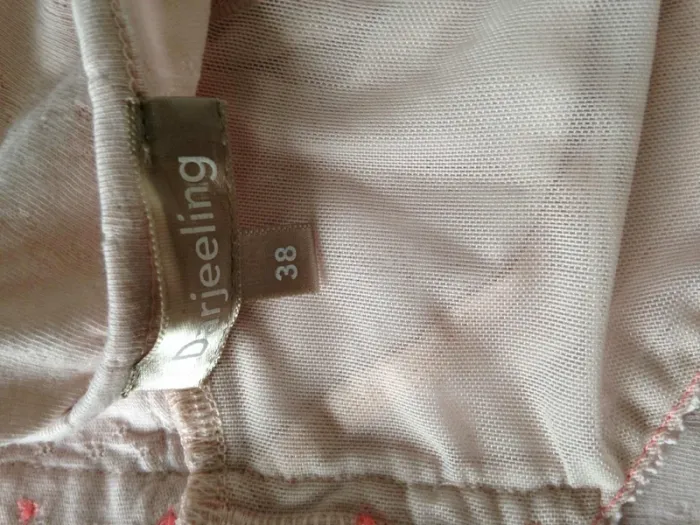 Chemise de nuit col V débardeur manches courtes courte 38 Darjeeling - photo numéro 7