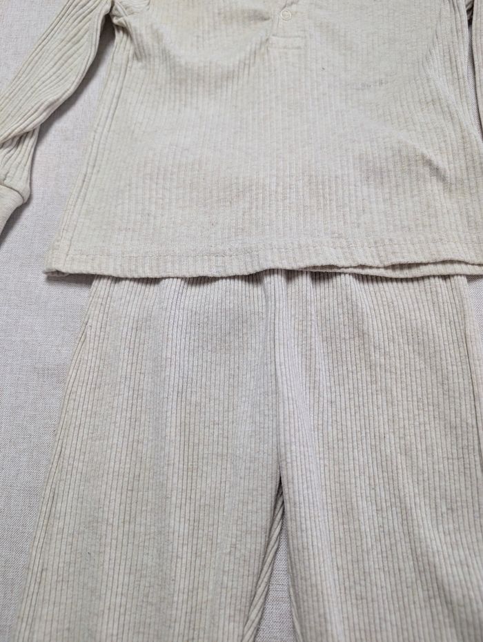 Ensemble pantalon + haut beige - photo numéro 3