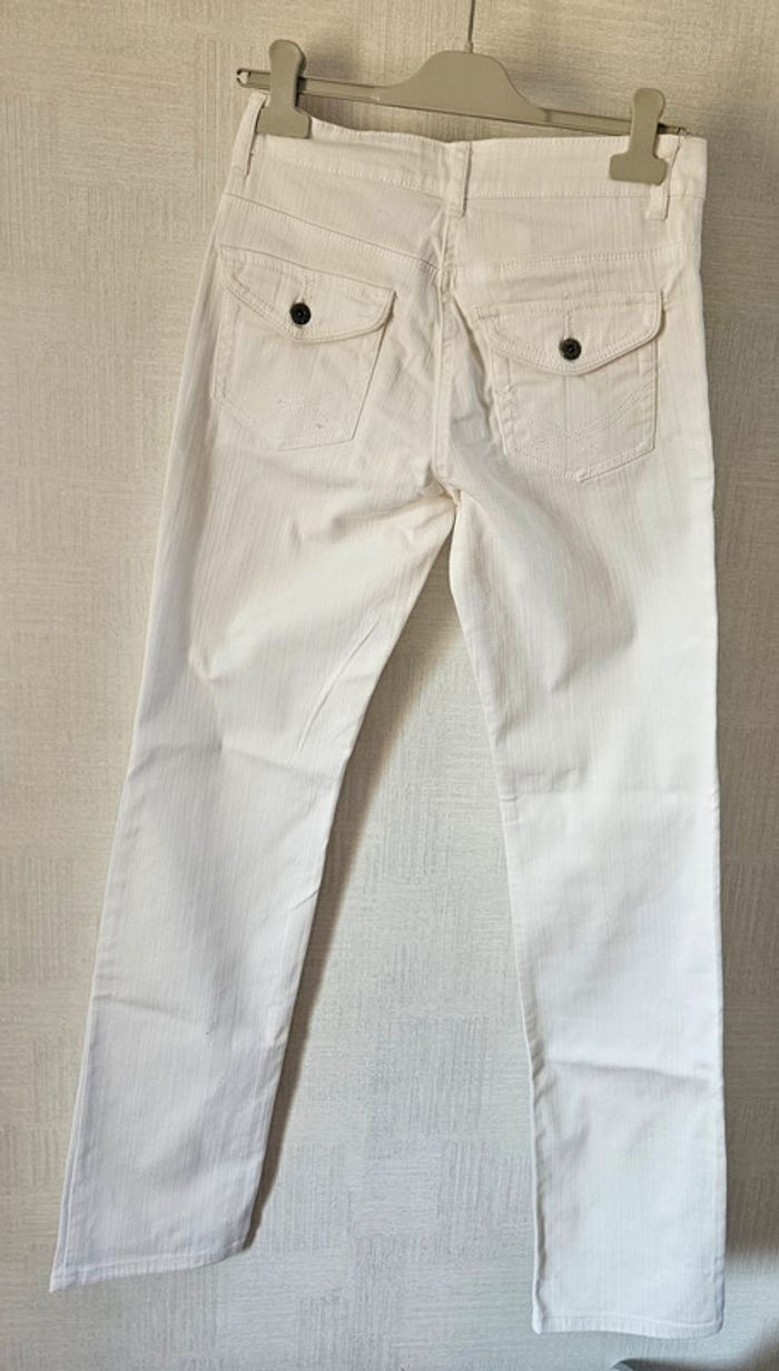 Pantalon denim blanc - photo numéro 3