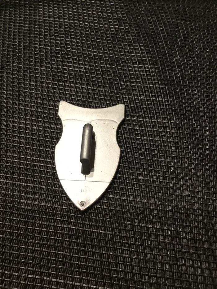 Playmobil bouclier chevalier motif hallebarde hache moyen âge pièces détachées - photo numéro 3