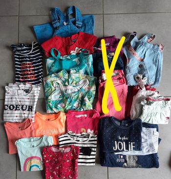 Lot habits fille 18 mois