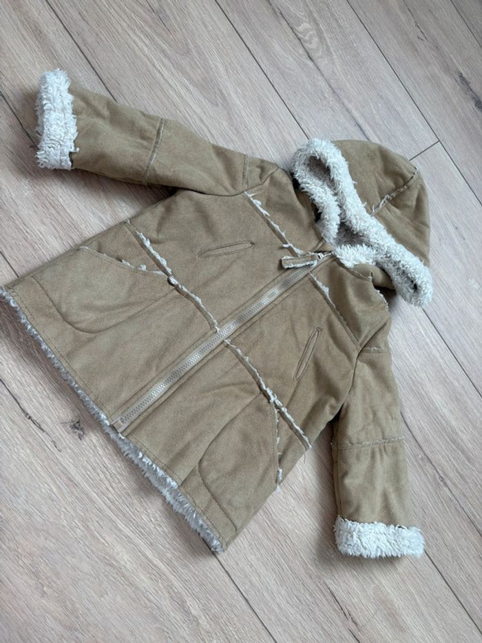 Manteau bébé effet daim fourré TEX