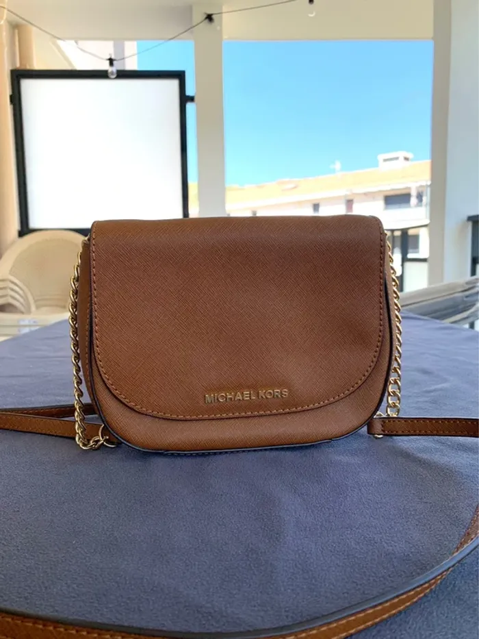 Sac en bandoulière Michael Kors marron - photo numéro 2