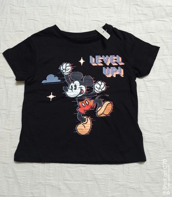 Disney t shirt noir Mickey 18 mois