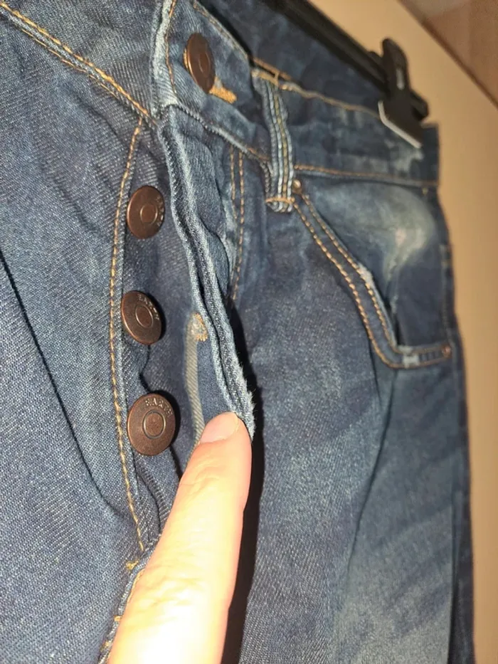 Jean homme slim fit neuf effet used piazza Italia étiquette vente enlevée 42 France (46 Italie) - photo numéro 4