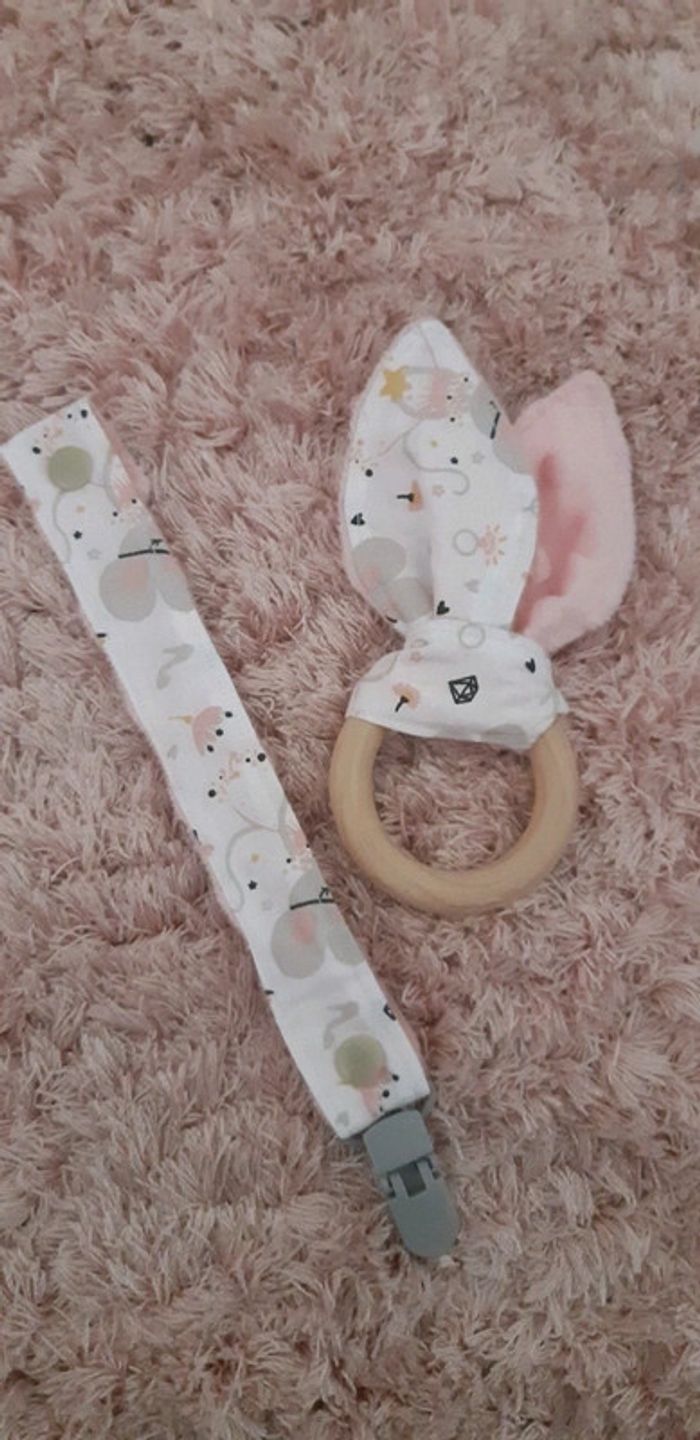 Attaché tétine anneau dentition