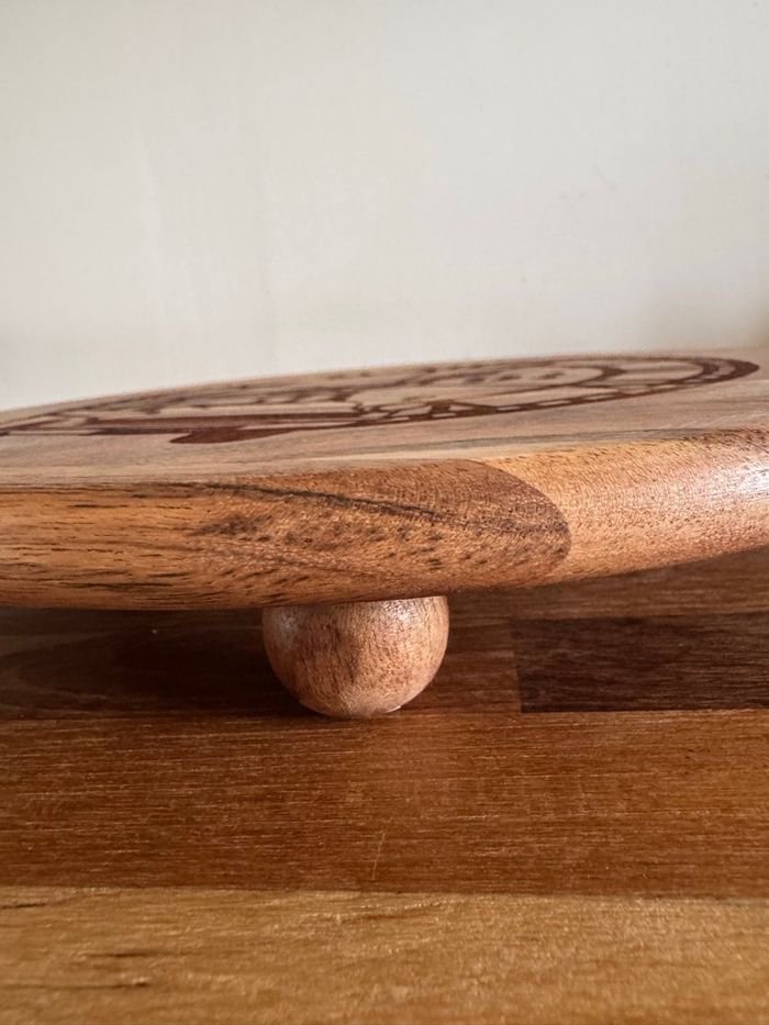 Plateau décoratif acacia sur pieds Harry Potter - photo numéro 2