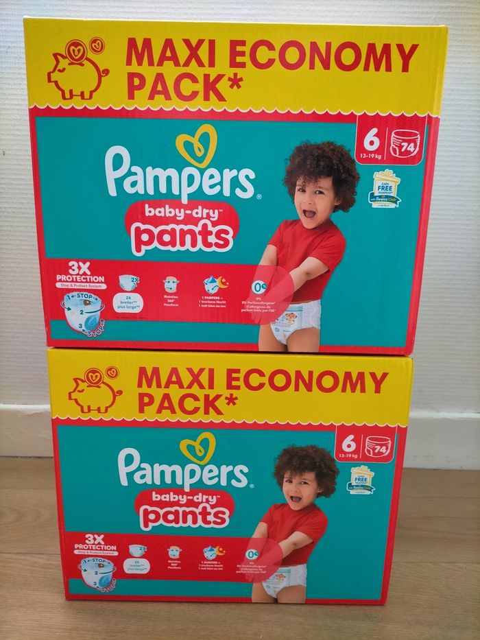 Lot couches Pampers baby dry pants taille 6