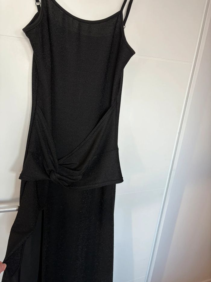 Robe de soirée noir brillante taille L - photo numéro 2