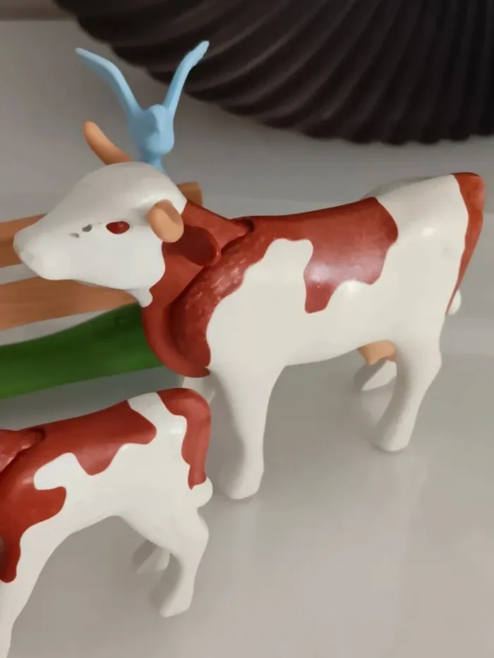 Vache avec fermière playmobil - photo numéro 9
