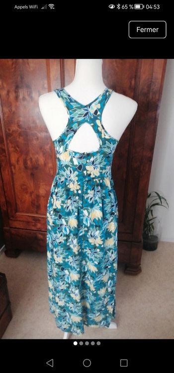 Robe longue dos croiser taille S neuf 