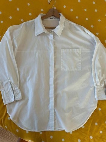 Chemise blanche gemo  été manches 3/4 - coton gemo taille 40