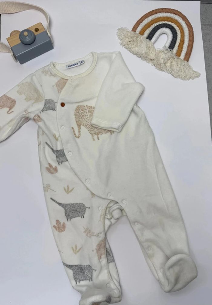 Pyjama Noukie's velours taille 6 mois, 68 cm unisexe