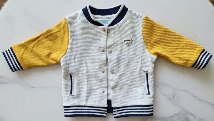 Veste grise et jaune Obaïbi 6 mois