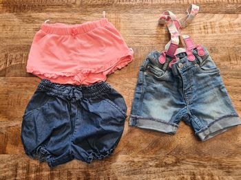 Lot short bloomer 9 12 mois 74cm